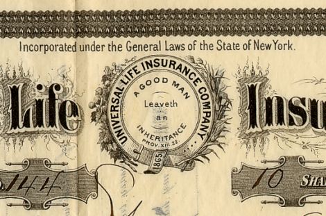 Universal Life Insurance Co. - New York 1868